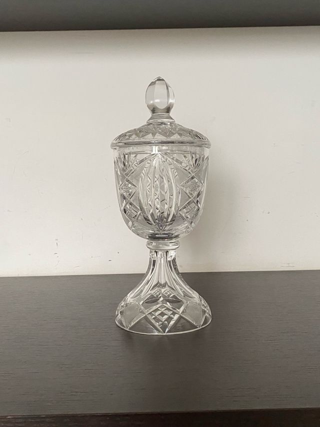 Coppa porta confetti in cristallo vintage anni 50