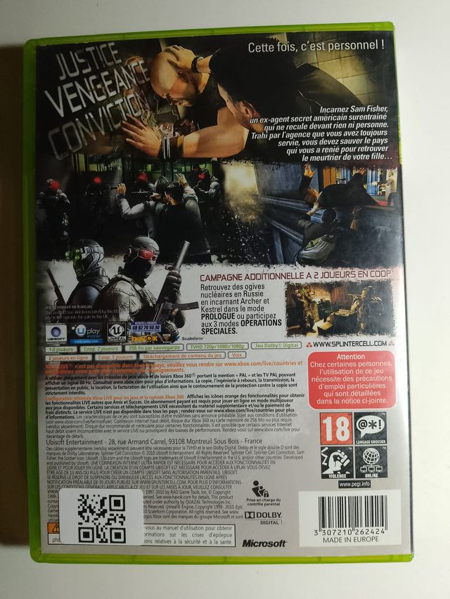 Splinter cell - conviction xbox 360