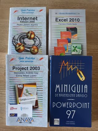 Libros Project, PowerPoint, Excel, Internet