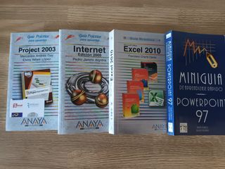 Libros Project, PowerPoint, Excel, Internet