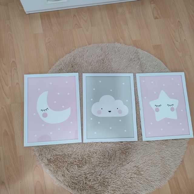 3 Laminas infantiles pared