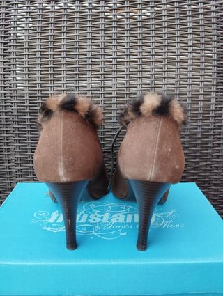 Zapatos de tacón animal print 38