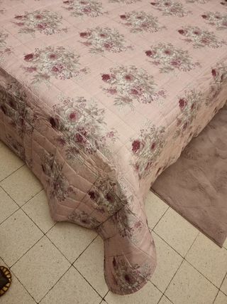 Completo letto matrimoniale rosa antico