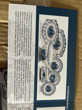 Vajilla completa la cartuja de sevilla San telmo