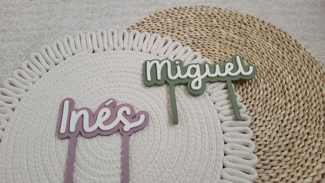 Topper personalizado madera