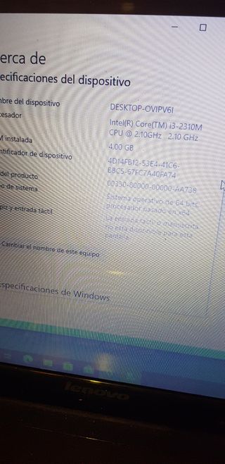 ORDENADOR PORTÁTIL LENOVO