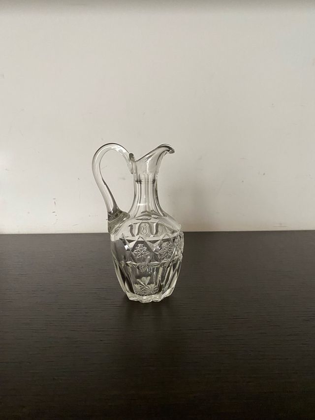 Brocca piccola in cristallo vintage anni 50