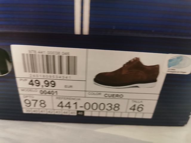 Zapatos piel hombre Dustin NUEVOS T46