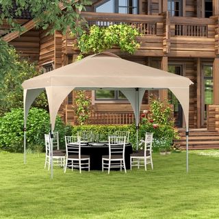 Gazebo da Giardino 3x3 m Pieghevole con Altezza Re