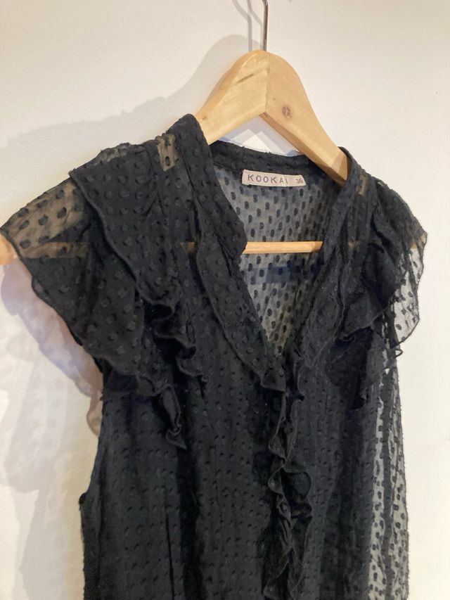 Blusa negra primavera verano, KOOKAI