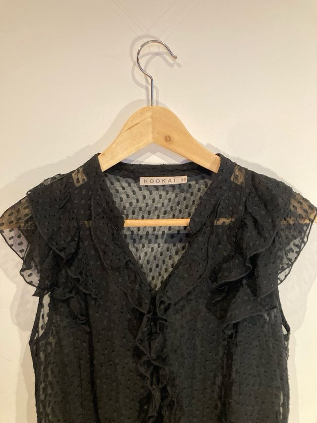 Blusa negra primavera verano, KOOKAI