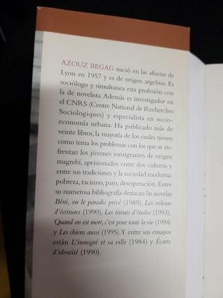 Azouz Begag. El niño del Chaaba.libro