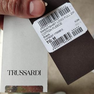 TRUSSARDI SUDADERA CREMALLERA COMPLETA CAPULLA T.M