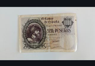Billete 1000 pesetas 1940