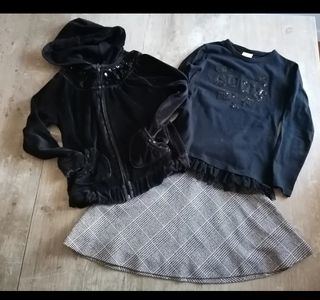 Conjunto falda, 3 piezas 6-8 años