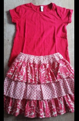 Conjunto falda talla 8 años