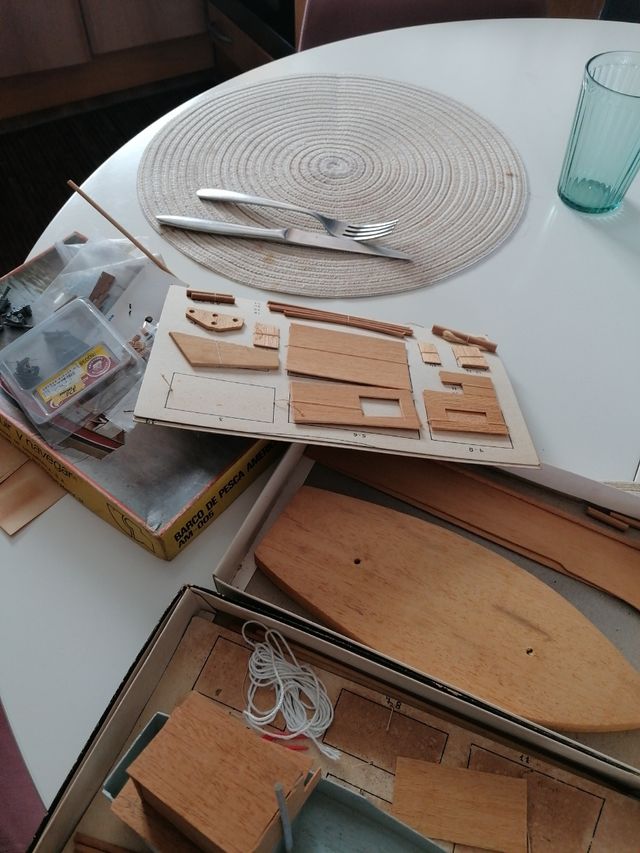 Maqueta Barcos de madera