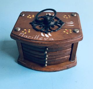 Sottobicchieri montagna vintage 1980