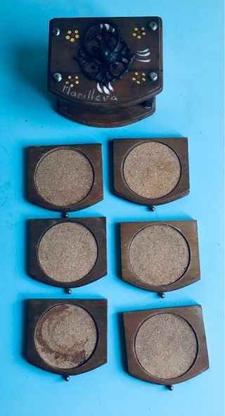 Sottobicchieri montagna vintage 1980