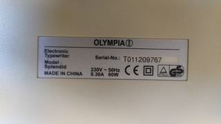 Máquina de escribir Olympia Splendid