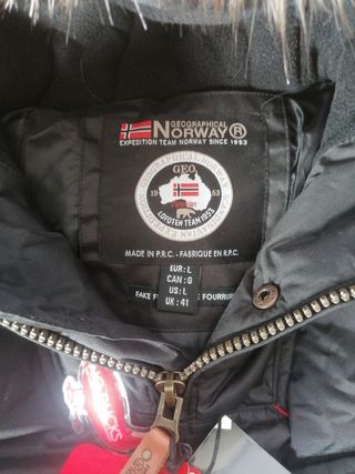 Abrigo Geographical Norway nuevo