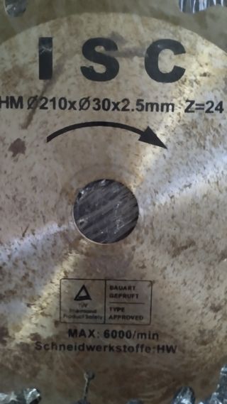 lote Hoja sierra circular