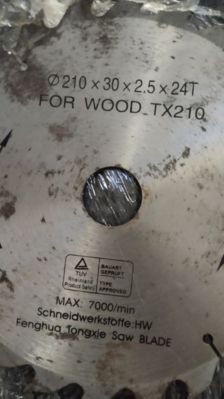 lote Hoja sierra circular