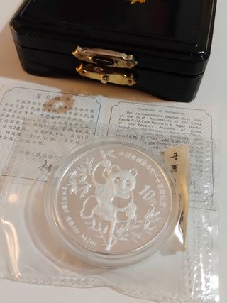 2oz Panda Ag Piedfort 1991
