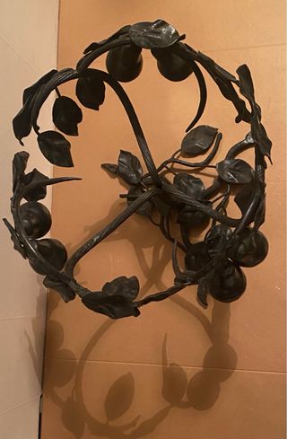 Centrotavola vinrage in ferro battuto