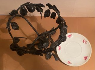 Centrotavola vinrage in ferro battuto