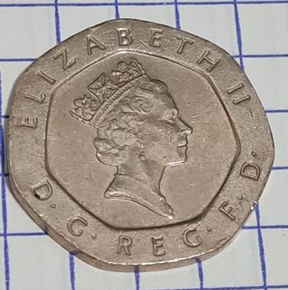 Moneda 20 pence 1996 Elizabeth II