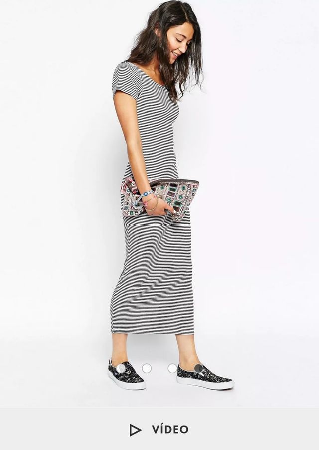 Vestido largo ajustado