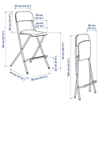 Silla alta plegable