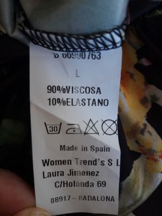 Vestido largo estampado flores