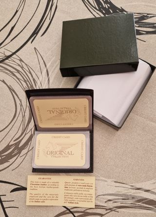 Porta carte in cuoio 