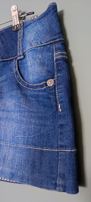 Falda vaquera M 38 de Sfera