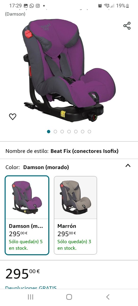 Silla coche bebe