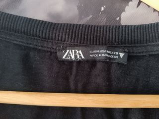 Camiseta negra talla M Zara 