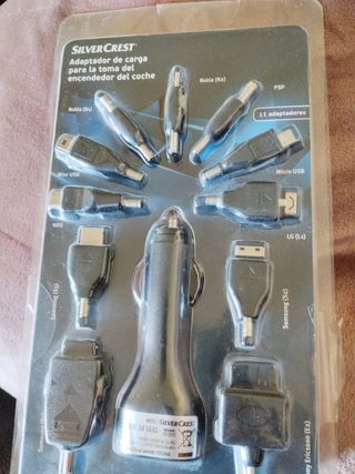 Carregador de isqueiro com adaptadores