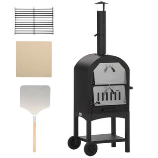  Forno per Pizza e Barbecue a Carbone Portatile in