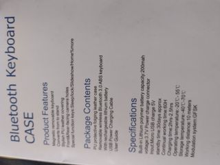 Teclado bluetooth para Samsung Galaxy Tb