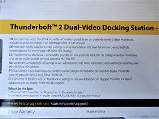 Startech | TB2 Docking Station 4K | 2 Display Port