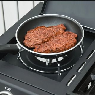 Barbecue a Gas con Coperchio, 4 Bruciatori da 11.6