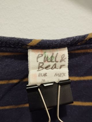 Camiseta de rayas estilo marinero M