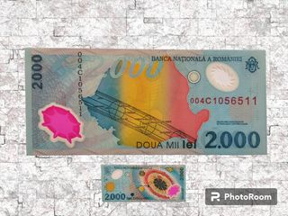 BANCONOTA ROMANIA-2000 Lei 1999 POLIMERO FDS 🇷🇴
