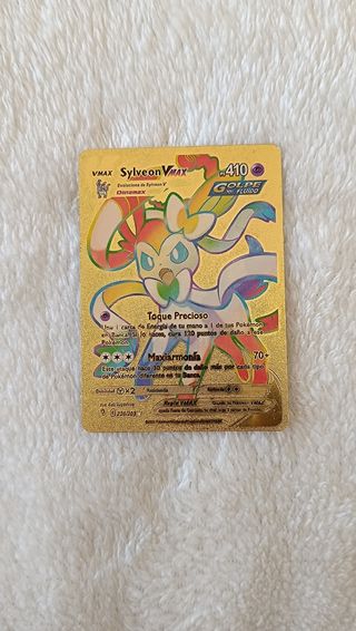 Carta pokemon dorada