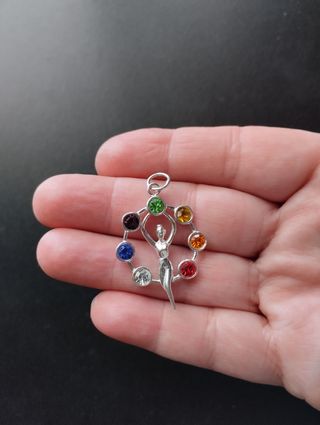 Colgante plata y circonitas