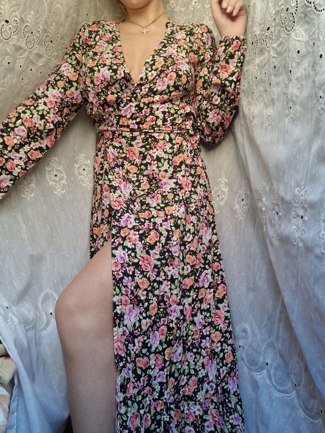 Vestido largo floral