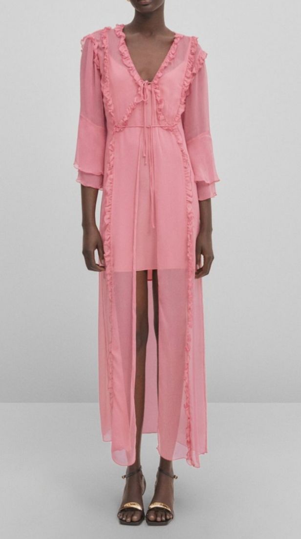 Vestido vaporoso mujer