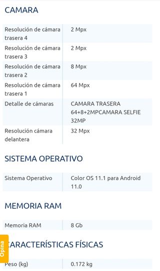 Telefono cellulare Oppo Find X3 Lite 5G